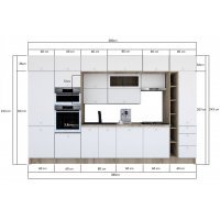 Bucatarie ZONE B 380 FRONT MDF K002 / decor 263